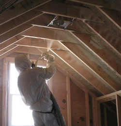  NE attic spray foam insulation